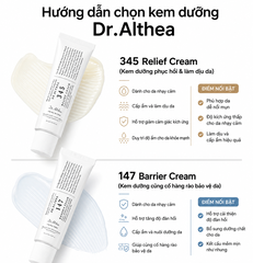 Kem dưỡng ẩm, phục hồi da Dr.Althea 345 Relief Cream 50ml Fullbox Hàng Công Ty