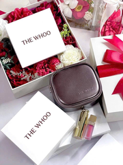 Set 2 Son Whoo (Son Dưỡng Thỏi Wine Red 3.3g + Son Kem No.18 Rose Pink 2.1g) Kèm Túi - Fullbox