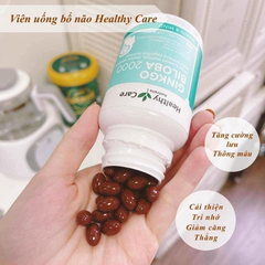 Viên Uống Bổ Não Healthy Care Ginkgo Biloba 2000 - 100 viên