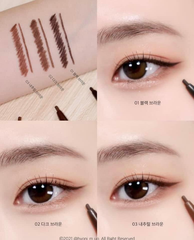 Gel Kẻ Mắt Lâu Trôi, Chống Nước Kiss Me Heroine Make - 01 Black Brown