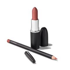 Set 2 Son MAC Topsy Teddy - Son Thỏi Và Chì Kẻ Màu 617 Velvet Teddy - Fullbox Hàng US