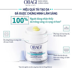 Kem Dưỡng Tái Tạo Da Obagi Retinol+PHA Refining Night Cream 50ml - Fullbox Công Ty