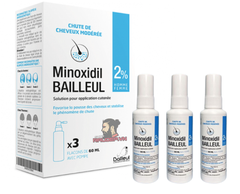 Xịt mọc tóc Minoxidil Bailleul Pháp - 60ml x 3