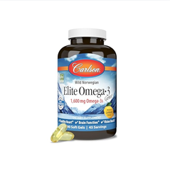 Viên uống bổ tim mạch & não bộ Carlson Elite Omega-3 1600 mg Gems - Nobox
