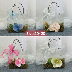 Túi Mica hoa cao cấp (20x20x10cm)