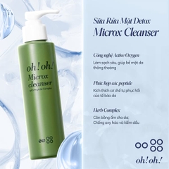 Sữa Rửa Mặt Detox Ngăn Ngừa Lão Hóa Oh!Oh! Microx Cleanser (with Peptide Complex) 150g - Fullbox Hàng Công Ty