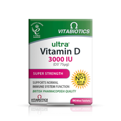 Viên Uống Vitabiotics Ultra Vitamin D 3000IU Fullbox - 96 Viên