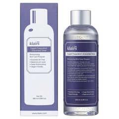 Toner Klairs Bản Không Mùi, Dưỡng Ẩm & Làm Dịu Da Nhạy Cảm 180ml Fullbox - Hàng Công Ty