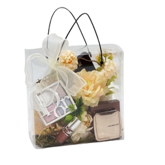 Túi Mica hoa cao cấp (20x20x10cm)