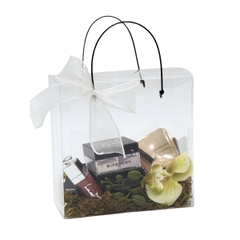 Túi Mica hoa cao cấp (20x20x10cm)