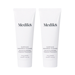 Combo 2 Sữa Rửa Mặt Medik8 Surface Radiance Cleanse 40ml - Nobox Hàng US [Tiết kiệm 81K + Freeship]