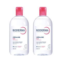 Combo 2 Nước Tẩy Trang Bioderma H2O Micellar (Crealine/ Sensibio/Sébium) - Hồng 500ml bản mới [Tiết kiệm 51K + Freeship]
