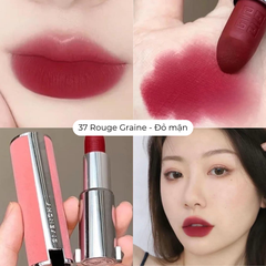 Son Thỏi Givenchy Le Rouge Sheer Velvet - 37 Rouge Graine - 1.5g Fullbox - Hàng Duty