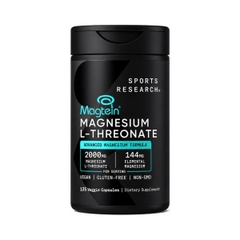 Viên Uống Bổ Não Sports Research Magtein Magnesium L-Threonate 2000mg 135 Viên - Hàng Costco