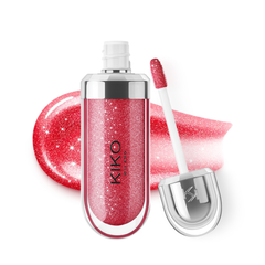 Son Bóng Kiko Milano 3D Hydra Lipgloss - 12 Pearly Amaryllis Red - 6.5ml Fullbox