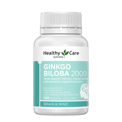Viên Uống Bổ Não Healthy Care Ginkgo Biloba 2000 - 100 viên