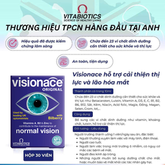 Viên Uống Bổ Mắt, Cải Thiện Thị Lực Vitabiotics Visionace Original 30 Viên
