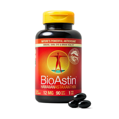 Viên Uống Chống Oxy Hóa Cao Cấp BioAstin Hawaiian Astaxanthin 12mg - 90 Viên Hàng US