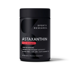 Viên Uống Chống Oxy Hóa Sports Research Triple Strength Astaxanthin 12mg - 60 Viên Hàng US