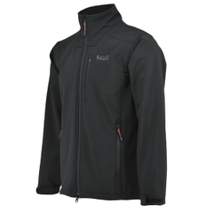 Áo Softshell K100 - Đen Cắm Trại