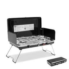 Naturehike Bếp Gas Đôi Cắm Trại Glamping Xếp Gọn NH22RJ001