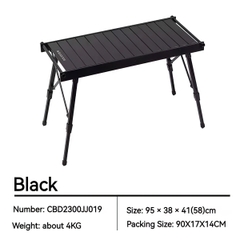 Blackdog CBD2300CF012 / CBD2300JJ019 Bàn Xếp IGT Kết Hợp Bếp Nướng Than Cắm Trại Xếp Gọn