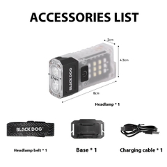 Blackdog Đèn pin EDC Xoay Đầu Cắm Trại Đa Năng CBD2550ZM016