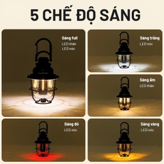 Blackdog Đèn Treo, Để Bàn Cắm Trại Retro Vintage CBD2450ZM013