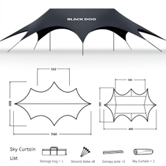 Blackdog Lều Trung Tâm Cắm Trại (lều tăng) 16 người CBD2550WS027