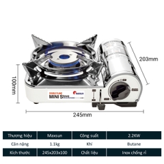 Maxsun MS-8000 PLUS Bộ Bếp Ga Cắm Trại