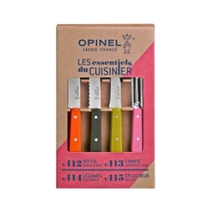 Opinel Bộ Dao Nhà Bếp Cắm Trại Opinel Les Essentiels Fifties Beechwood Handle