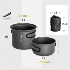 Bộ Nồi Cắm Trại Du Lịch Soto Easy Cooker