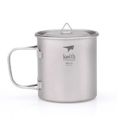 Ca titanium 1 lớp có tay cầm (550ml)