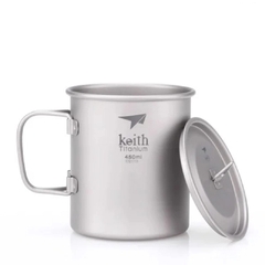 Ca titanium 1 lớp có tay cầm (450ml)