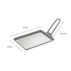 Campingmoon DO-21 Chảo Chiên Bằng Thép Không Gỉ Cắm Trại