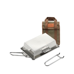 Campingmoon DO-2117 Chảo Chiên Bằng Thép Không Gỉ