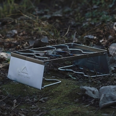 Campingmoon MS-1018 Khung Bếp Chắn Gió/ Kiềng Nấu Bếp