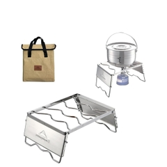 Campingmoon MS-1018 Khung Bếp Chắn Gió/ Kiềng Nấu Bếp