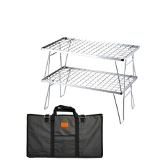 Campingmoon T-230A-2T Kệ Đôi Inox Để Đồ Dã Ngoại