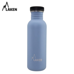 Chai Nước Inox Cắm Trại Laken Basic Steel 0.75L Nắp Nhựa