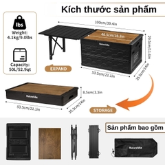 Naturehike Thùng Xếp Gọn Cắm Trại 50L Tích Hợp Bàn CNK2450XB018