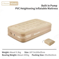 Naturehike NH22FCD04 Nệm Hơi Cắm Trại 35cm (Kèm Bơm)