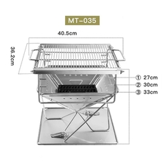 Campingmoon MT-035 Bếp Nướng Dã Ngoại Gấp Gọn
