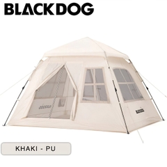 Lều Cắm Trại Du Lịch Tự Bung 3-4 Người Blackdog Two Doors And Two Windows Tent