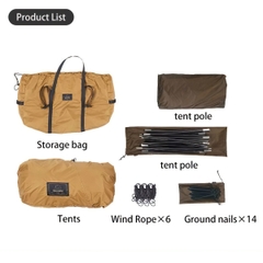 NatureHike CNH22ZP028  Lều Cắm Trại 2 Người Siêu Nhẹ Dune 7.6