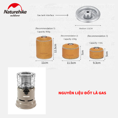 NatureHike Máy sưởi gas cắm trại đa năng