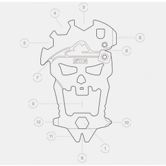 Móc Chìa Khóa Cắm Trại SOG Macv Keychain Tool