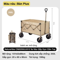 NatureHike CNK2350JJ012 Xe Kéo Siêu Gấp Gọn Cắm Trại Dã Ngoại Đa Năng ( 110L - 250L )