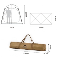 Naturehike Lều Vệ Sinh Cắm Trại 2 Khoang Glamping
