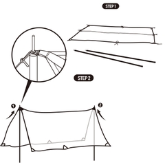 Naturehike NH20TM003  Tăng Lều Cắm Trại Cotton Tarp Tent